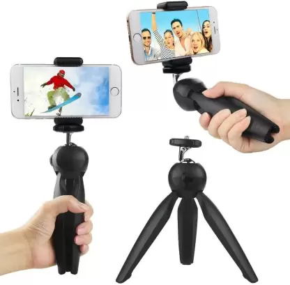 YT-228 Mobile Stand Tripod Phone Clip Holder SLR DSLR Camera Mount Stand Cable Selfie Stick  